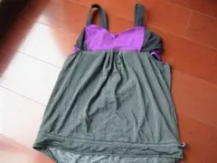 Lululemon スリーブレス タンクトップ 紫 グレー　ヨガ ピラティス