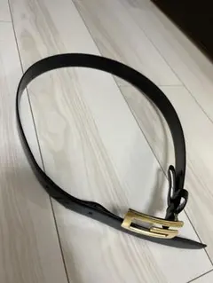 GUCCI レザー ベルト ゴールドバックル
