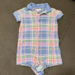 Ralph Lauren ラルフローレン チェック ロンパース　6Mのサムネイル