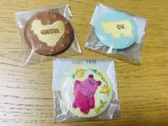 たべっ子どうぶつ 缶バッジ 3個セット ☆ 一番くじ