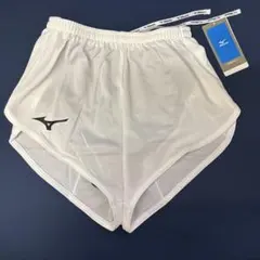ミズノ　ランニングパンツ 陸上ランパン　ホワイト　レディース（L）新品未使用