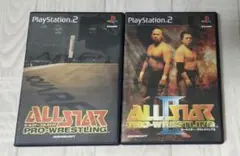 【PS2】オールスター・ プロレスリング 1＆2 (2本セット)