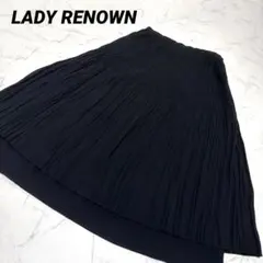 LADY RENOWNレディ レナウン　ブラックプリーツロングスカートのサムネイル