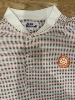 【新品未使用】ジャックバニー 総柄 ポロシャツ ロゴワッペン メンズ 6 XL