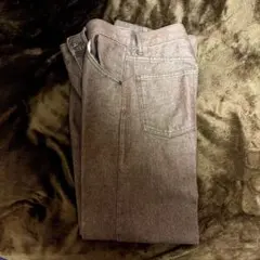 500円 UNIQLO U ブラウン デニム 61cm ズボン ジーンズ