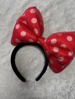 ミニーマウス 赤 水玉 カチューシャ