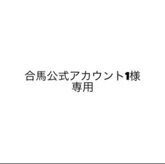合馬公式アカウント1様専用です。