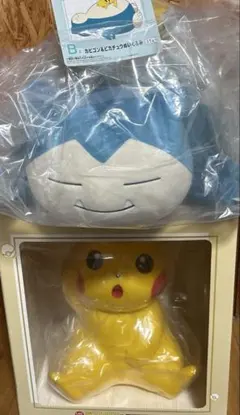 ポケモン一番くじ　ラストワン賞　ミニトレーつき　ピカチュウ　ソフビフィギュア