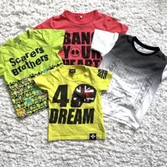 お着替え用 キッズ 男の子向きTシャツ110 120 130サイズ 4枚セット