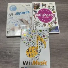 Wii Party, Wii Music, Wii Sports セット