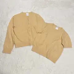 ONE FIFTH ニット アンサンブル 2点セット カーディガン 半袖トップス