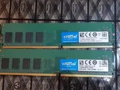 Crucial 8GB DDR4-2133 UDIMM メモリー 2枚セット - メルカリ