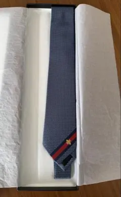 【見越様専用】GUCCI ネイビー チェック柄 ネクタイ