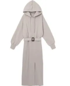 パーカーワンピース スリット