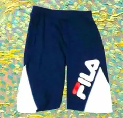 FILAフィラ ハーフパンツ ブラック/ホワイト　120