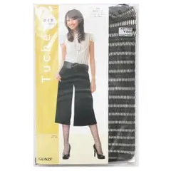 グンゼ Tuche ひざ下丈 ショートタイツ カーキ 22～25cm
