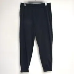 N 291 ユニクロ　ウルトラストレッチアクティブジョガーパンツ　黒/L