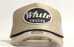 WHITE TRUCKS トラッカーキャップ　カーキ　新品　黒ストリング
