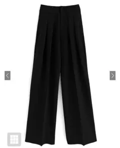 GRL ダブルタックワイドパンツ pm370