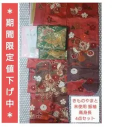 美品 きものやまと 振袖セット M～L 165cm 長襦袢 袋帯 成人式 卒業式