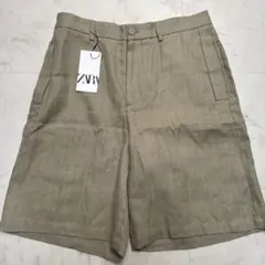 ZARA カーキ色 ショートパンツ L.size