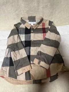【美品】バーバリー チルドレン メガチェック 長袖シャツ 2Y 92cm キッズ