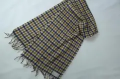 アクアスキュータム カシミヤ100％ スコットランド製 チェック マフラー
