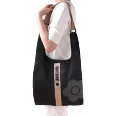 MARY QUANT マリークワント新品ブラック 3WAYエコバッグ ケース付き