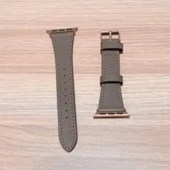 Apple Watch 38mm 40mm 41mm用 グレージュ レザーバンド