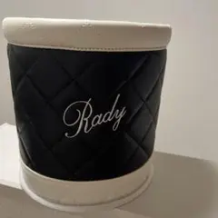 Rady レディ　ダストボックス　ゴミ箱　ブラック×ホワイト　カー用品