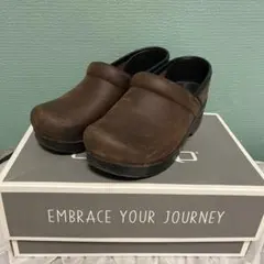 【極美品】 ダンスコ プロフェッショナル サボ クロッグサンダル 39 ブラウン dansko 正規品 ダンスコ プロフェッショナル 靴 シューズ