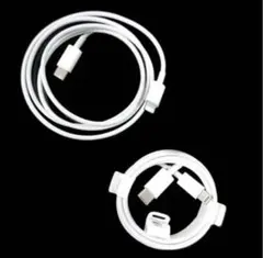 Apple 純正刻印あり　Lightningケーブル USB-C 2本セット