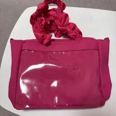 ザッカマート フリルハンドルトート ビビットピンク 痛バ