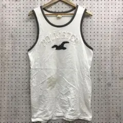 HOLLISTER ロゴ パッチワーク リブ切替 2トーン タンクトップのサムネイル