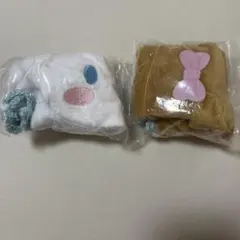 サンリオ シナモンロール　ふわふわ巾着　シナモン　モカ