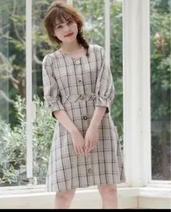 マジェスティックレゴン アソートボタンミニワンピース　ワンピース　Sサイズ