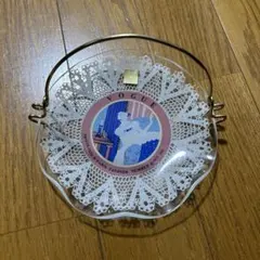 レア　VOGUE ヴォーグ ガラス絵小皿　新品未使用　ヴィンテージ