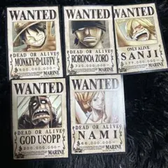 【非売品】ONE PIECE 手配書　カード　ONE PIECE SHOP限定