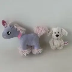 PLAZA キーリング　ユニコーンとニキ NICI ゴールデンレトリーバー