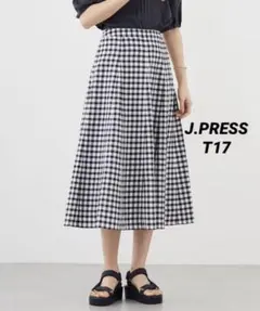 大きいサイズJ.PRESS アセVisギンガムスカート(23区ICB自由区組曲)のサムネイル