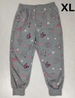 ハローキティ クロミ マイメロ 桜 総柄 スウェットパンツ XL ルームウェア