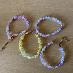 カラフルビーズブレスレットセット