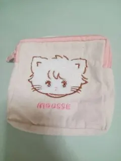 【未使用】mikko characters もこもこポーチ ムース MOUSSE