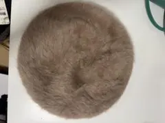 ベージュファーベレー帽