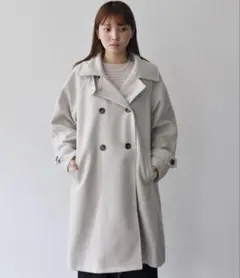 新品】Honeys☆ダブル釦トレンチ風コート モカベージュ - メルカリ