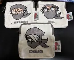 【未使用】忍たま乱太郎 雑渡昆奈門 山本陣内 高坂陣内左衛門 スクエアポーチ