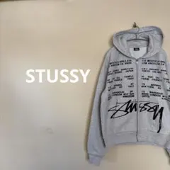 2026年最新】stussy ジップパーカー グレーの人気アイテム - メルカリ