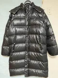 Nike ブラック ロングダウンジャケット the athletic dept.