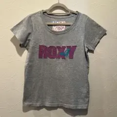 ROXY ロキシー 半袖Tシャツ グレーロゴプリント レディースのサムネイル