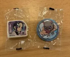 鬼滅の刃 くら寿司 胡蝶しのぶ 消しゴム 嘴平伊之助 缶バッジ